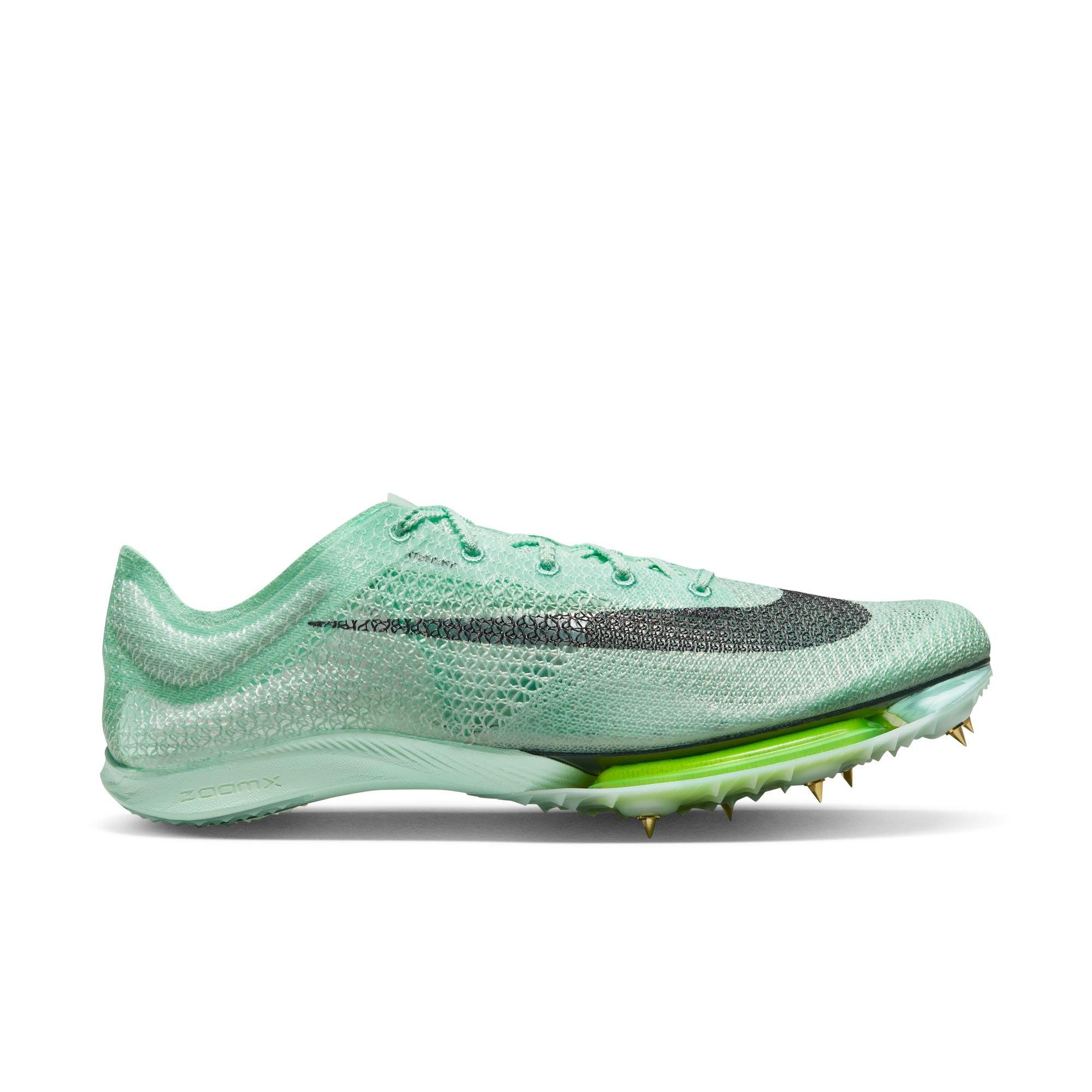 Green nike store track spikes